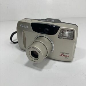 Canon Sure Shot 76 Zoom 35mm Point & Shoot Film Camera 38-76mm Tested Working